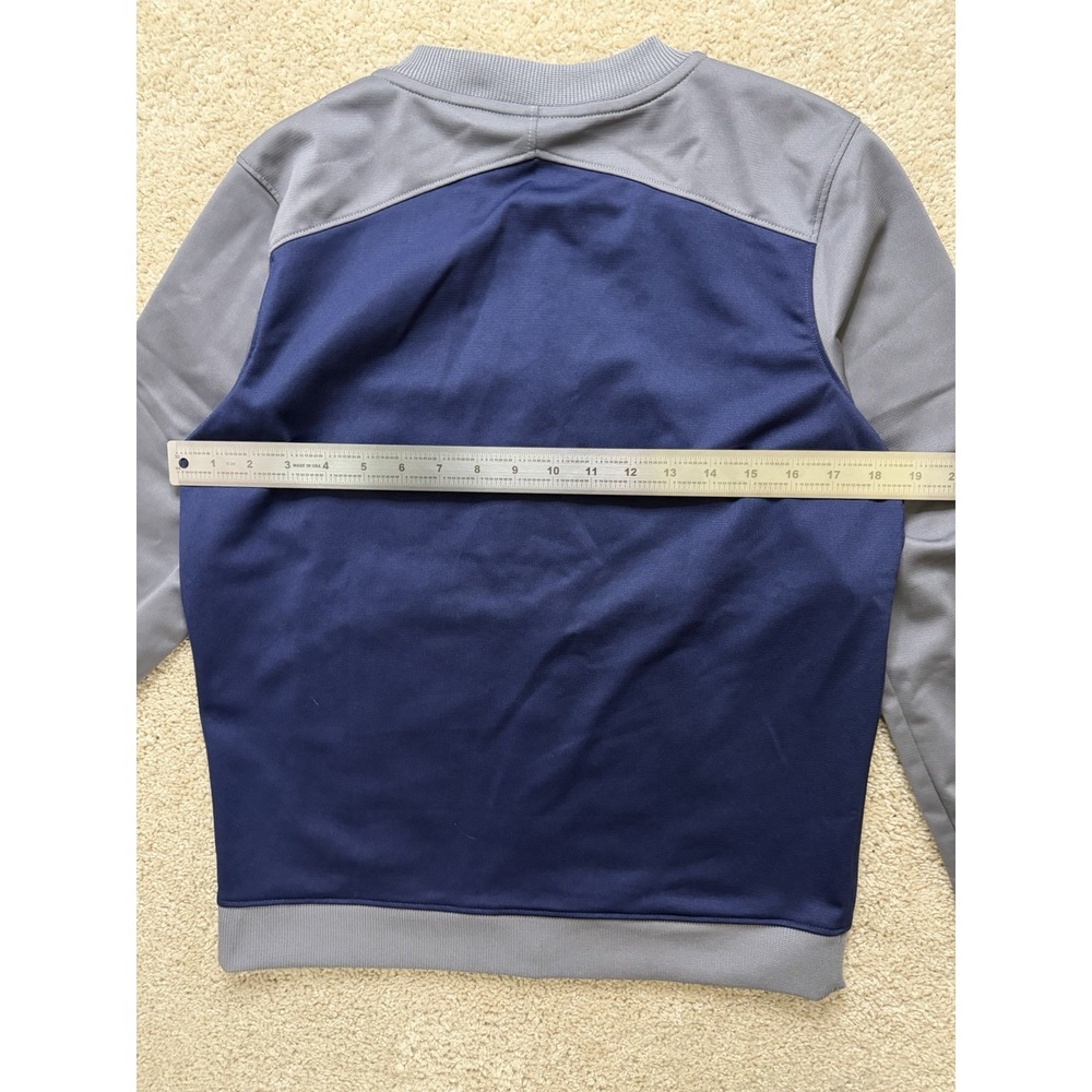 Under Armour Women's Challenger Full‎ Zip Fitted Track Jacket Navy Gray Size M - Picture 10 of 13